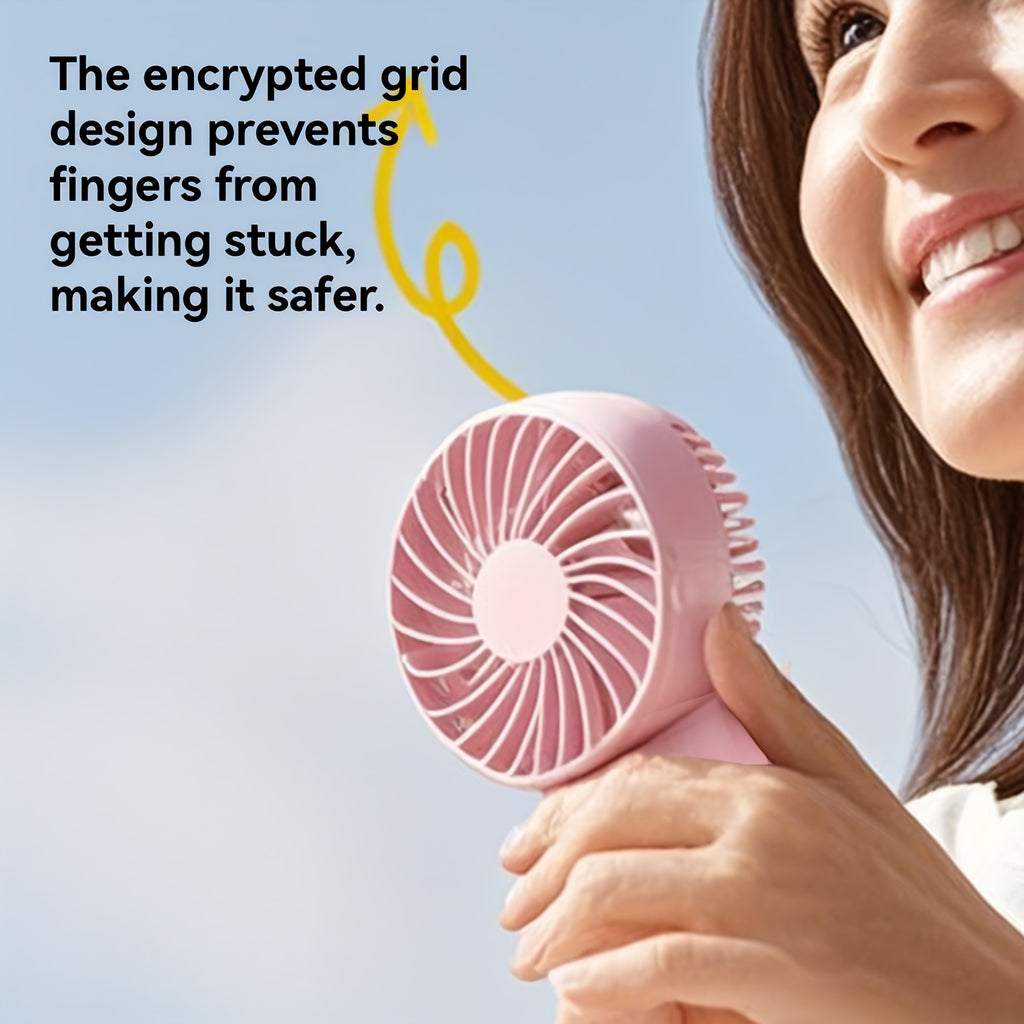 Mini Fan Battery Operated Handheld with 1200mAh Battery or USB Powered Personal Mini