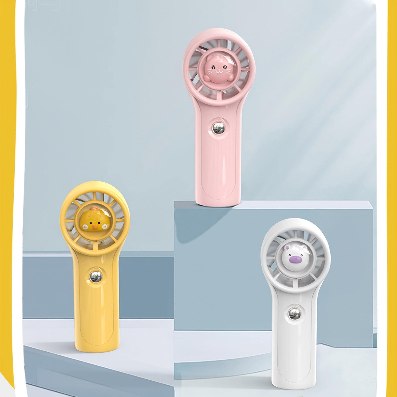 Mini Fan Battery Operated Handheld with 1200mAh Battery or USB Powered Personal Mini