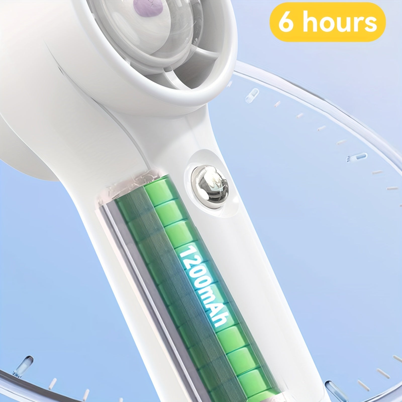 Mini Fan Battery Operated Handheld with 1200mAh Battery or USB Powered Personal Mini