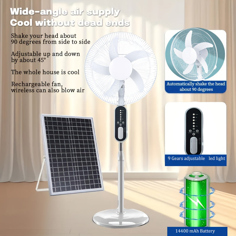Suitable For Home Office, Remote Control, 2 Bulbs, Sumer Cool Fan