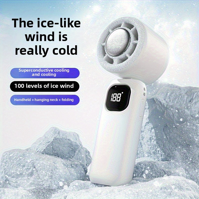 1pc of The 2025 New Model Handheld High-Speed Turbo Fan, Portable, Foldable