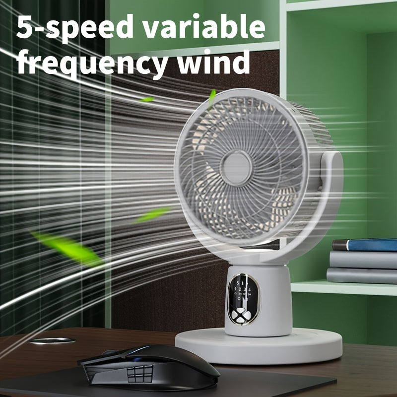 1pc USB-Powered Air Circulation Fan with 8.6 Inch Shaking Head