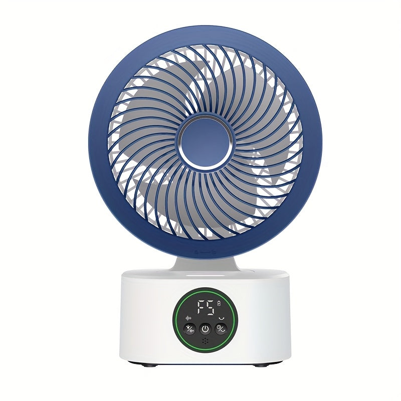 SENBOWE USB-Powered Large Wind Desktop Fan with Colorful LED Lights