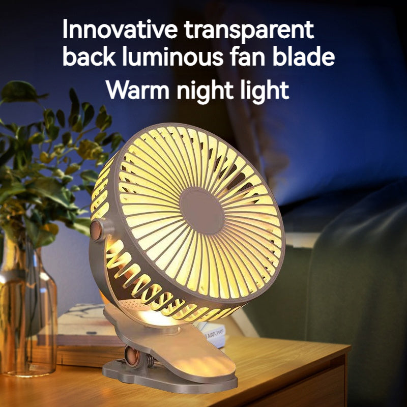 Silent Portable Fan ABUDODO Silent Mini Portable Desk Fan | 4 Colors, USB Rechargeable