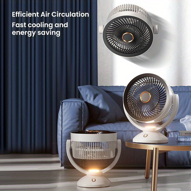 Portable, GICOOK Fan Quiet, Portable GICOOK USB Desk Fan | High-Velocity Air Circulation for Home