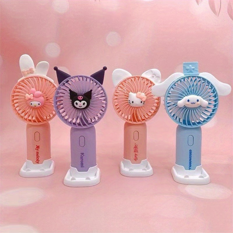 Sanrio for hello kitty Mini Fan - Portable Handheld Cooling Fan with Cute Cartoon Design