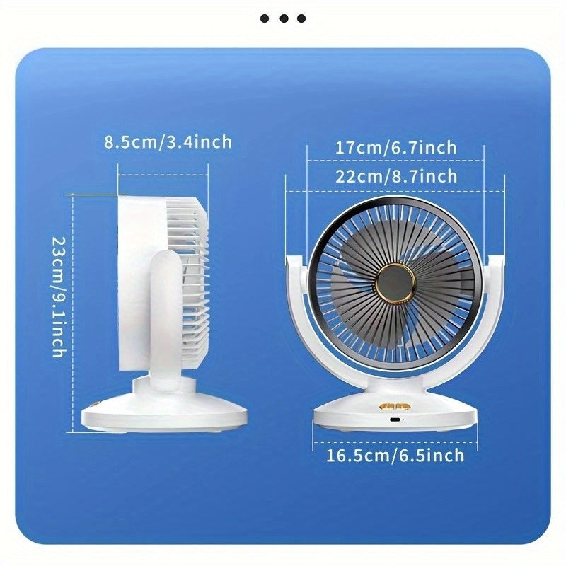 New Desktop Fan 6-Speed Multi-Function Desktop Fan | 2025 New, Up and Down Direction Adjustment