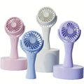 4pcs Adjustable Portable Handheld Fan, USB Rechargeable Fan with 3 Speed Adjustable Handheld Fan