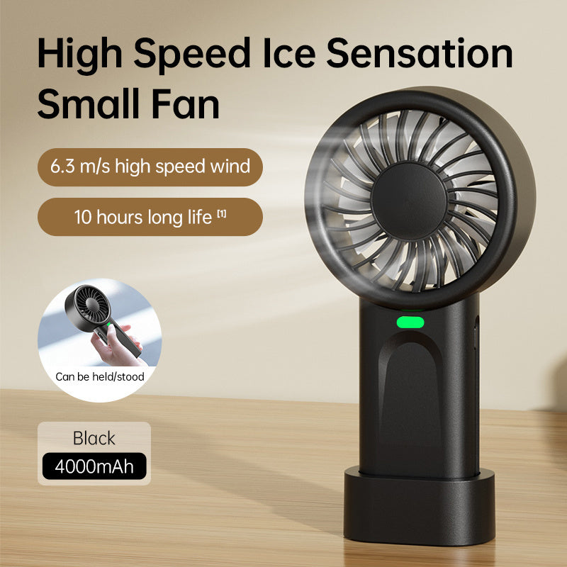 4000mAh USB-Powered Portable Handheld Turbo Fan with Digital Display