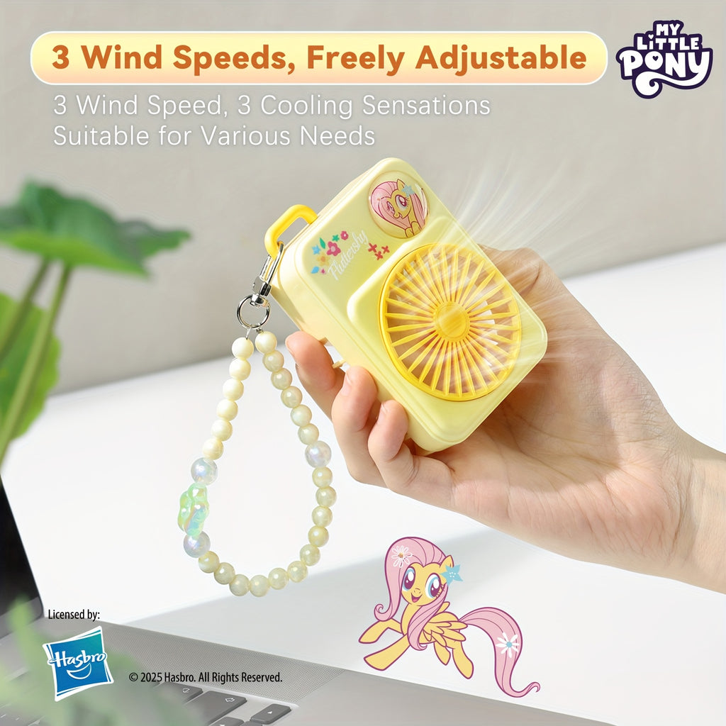 My Little Pony Portable Mini Fan with USB, 3-speed Adjustable Wind Modes, Lightweight Design