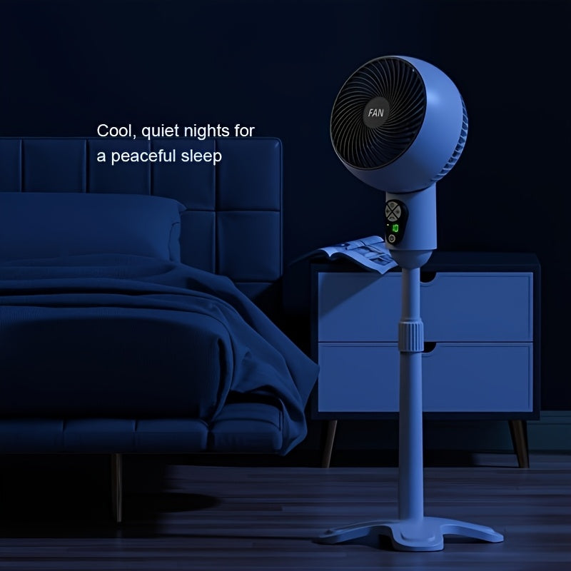 1pc Air Circulation Fan Floor Fan | USB Plug-in | Electric Fan | Circulating Fan | Vertical Electric Fan