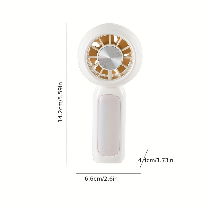 Mini Handheld Fan Bladeless, Portable Small Hand Design with Rechargeable Battery