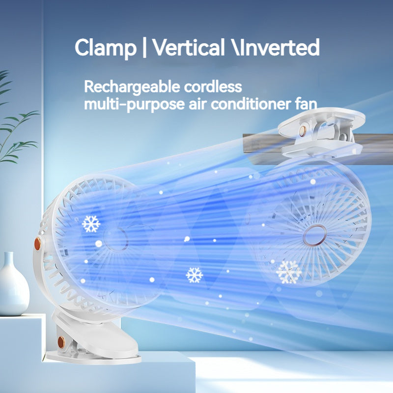 Silent Portable Fan ABUDODO Silent Mini Portable Desk Fan | 4 Colors, USB Rechargeable