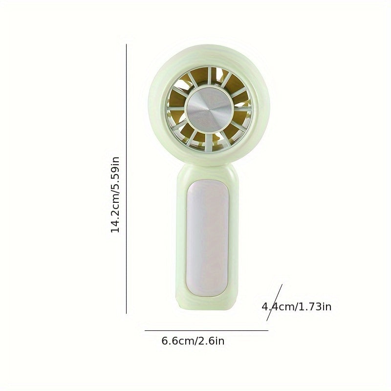 Mini Handheld Fan Bladeless, Portable Small Hand Design with Rechargeable Battery