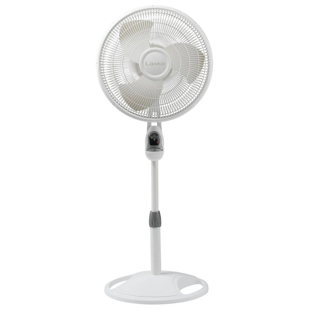 16 in. 3 Speed Oscillating Pedestal Fan with Adjustable Height