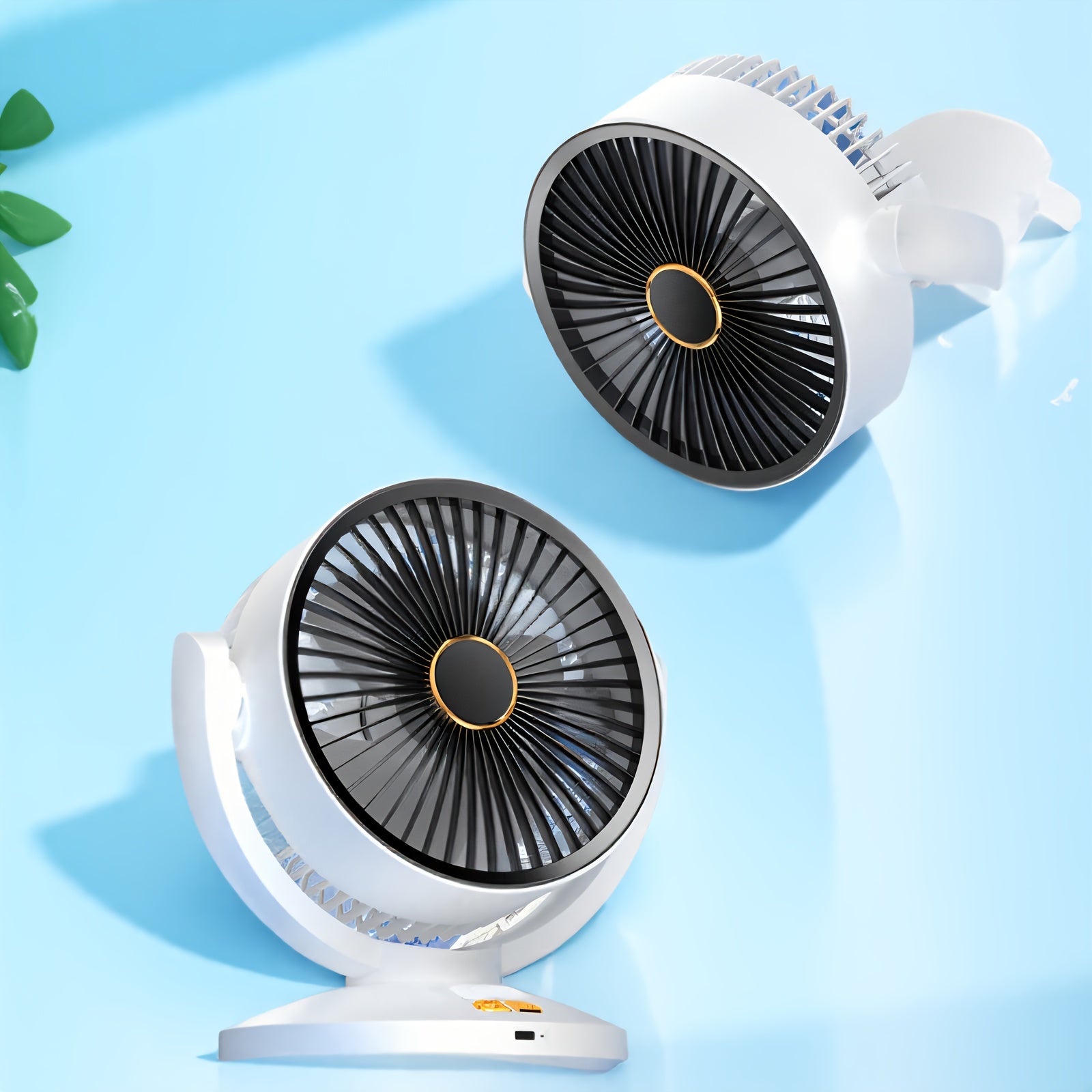 2025 new portable dormitory study indoor and outdoor USB rechargeable home travel desktop adjustable angle small fan