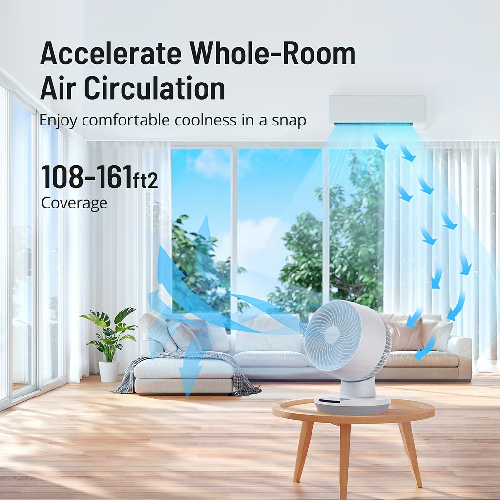 Simple And Stylish Table Fan, 3 Adjustable Wind Speeds, Touch Buttons