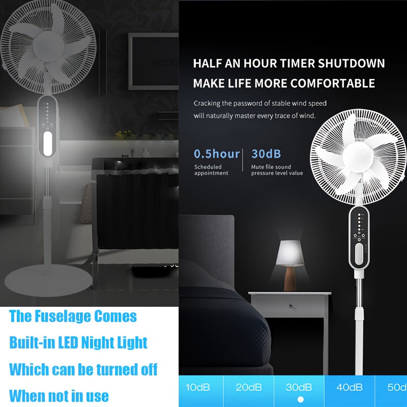 Suitable For Home Office, Remote Control, 2 Bulbs, Sumer Cool Fan