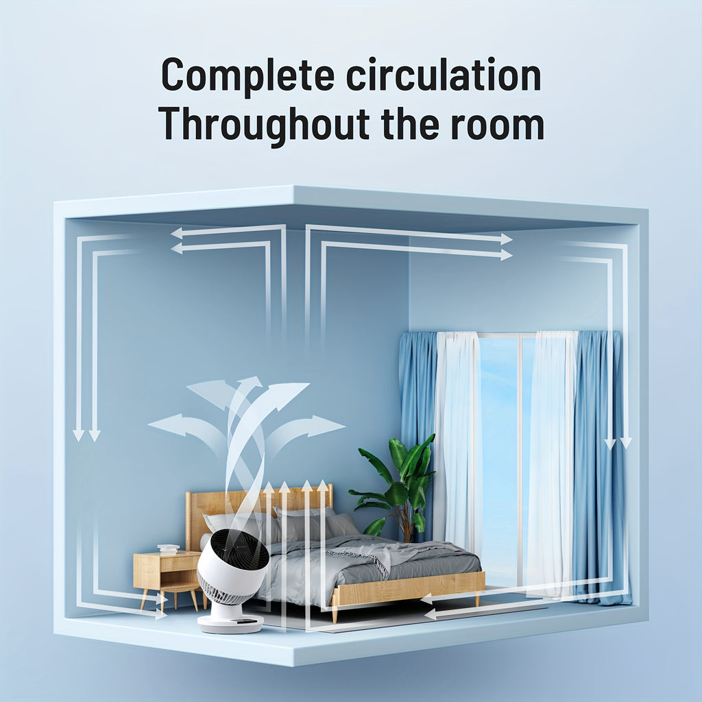 Simple And Stylish Table Fan, 3 Adjustable Wind Speeds, Touch Buttons