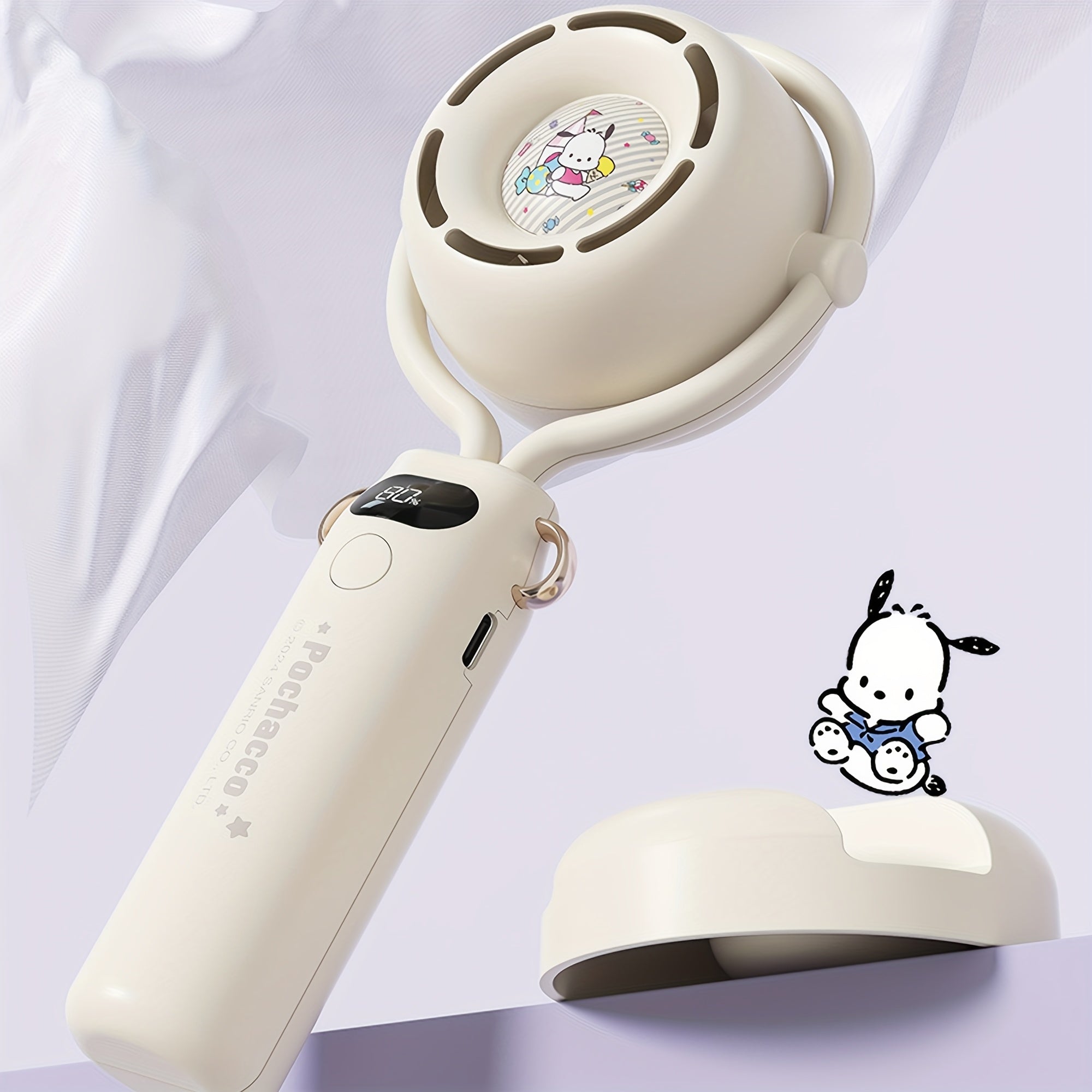 Sanrio Kuromi My Melody Pochacco Mini Handheld Fan - Cute Pink