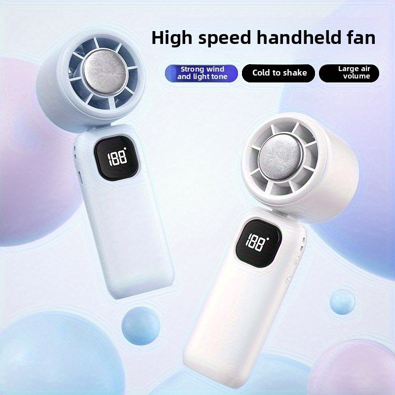 1pc of The 2025 New Model Handheld High-Speed Turbo Fan, Portable, Foldable