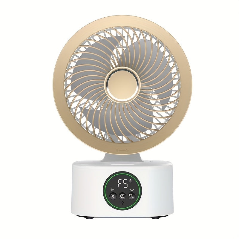 SENBOWE USB-Powered Large Wind Desktop Fan with Colorful LED Lights