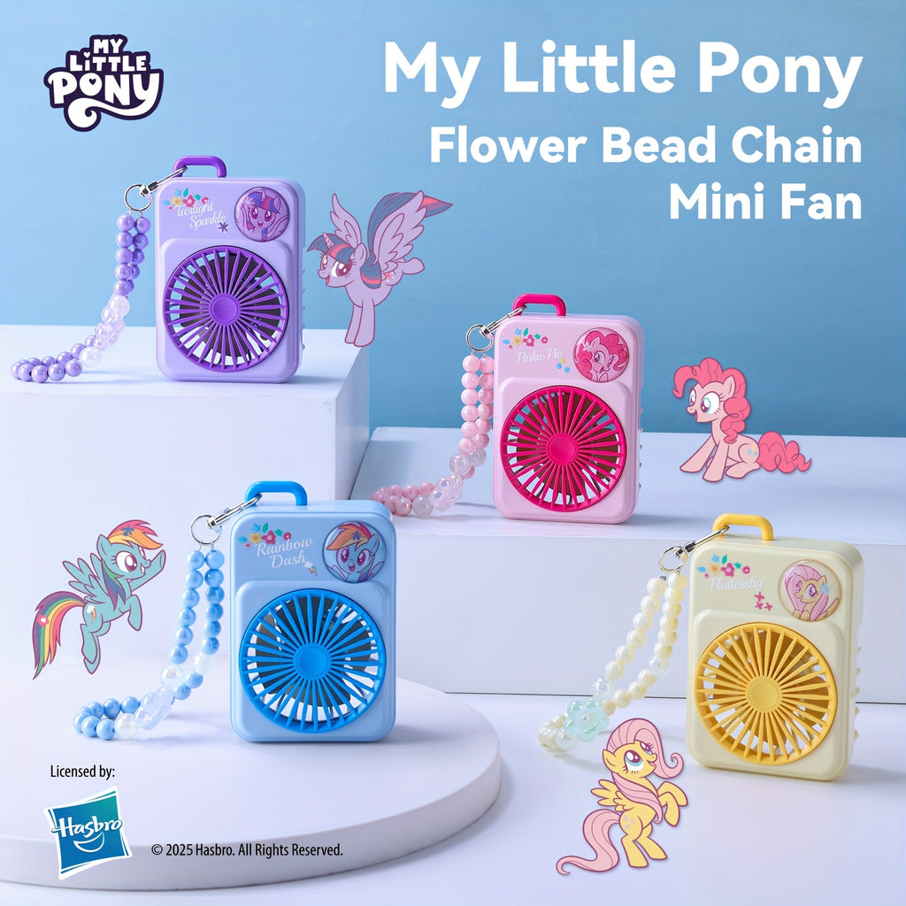 My Little Pony Portable Mini Fan with USB, 3-speed Adjustable Wind Modes, Lightweight Design