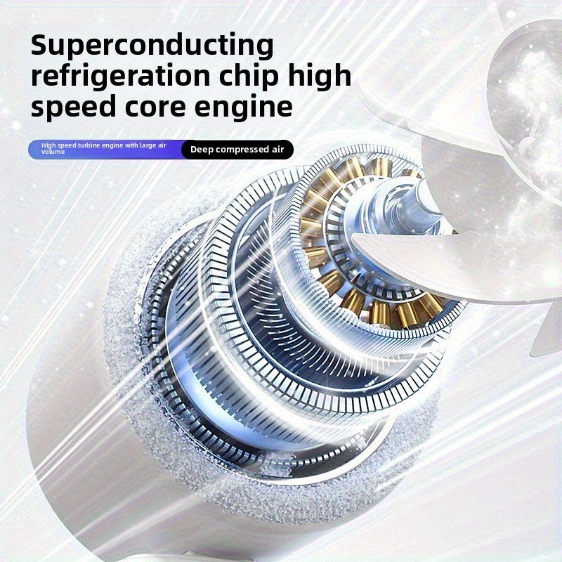 1pc of The 2025 New Model Handheld High-Speed Turbo Fan, Portable, Foldable