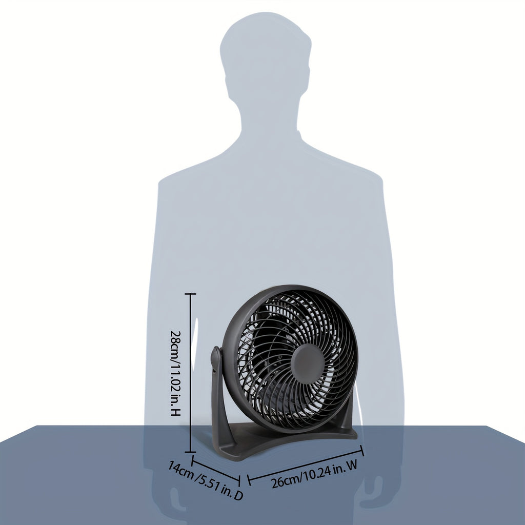 8-Inch Turbo Fans\u002F6 Inch Clip Fan for Bedroom, 3 Speed Table Fan with Adjustable Tilt
