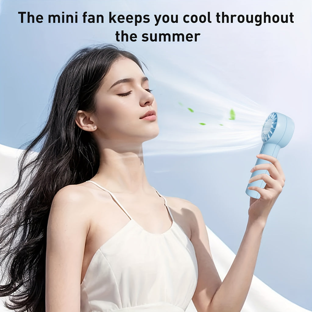 Portable Mini Fans 2pcs Portable Mini Fans | Rechargeable, Encrypted Grille