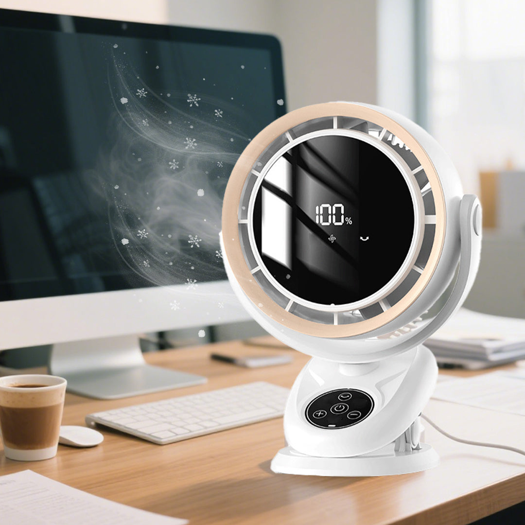 USB-Powered Desktop Fan USB-Powered Desktop Fan with 360° Air Circulation