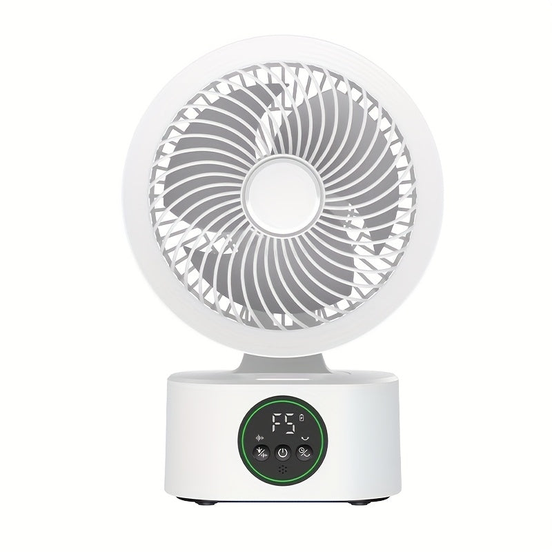 SENBOWE USB-Powered Large Wind Desktop Fan with Colorful LED Lights