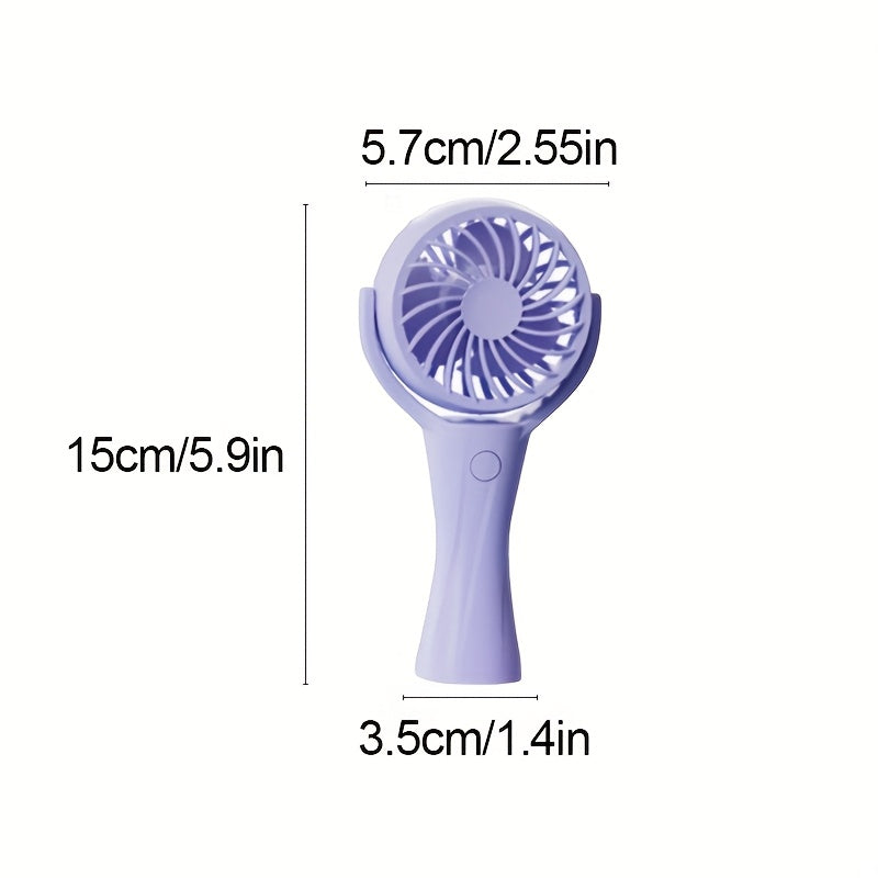 4pcs Adjustable Portable Handheld Fan, USB Rechargeable Fan with 3 Speed Adjustable Handheld Fan