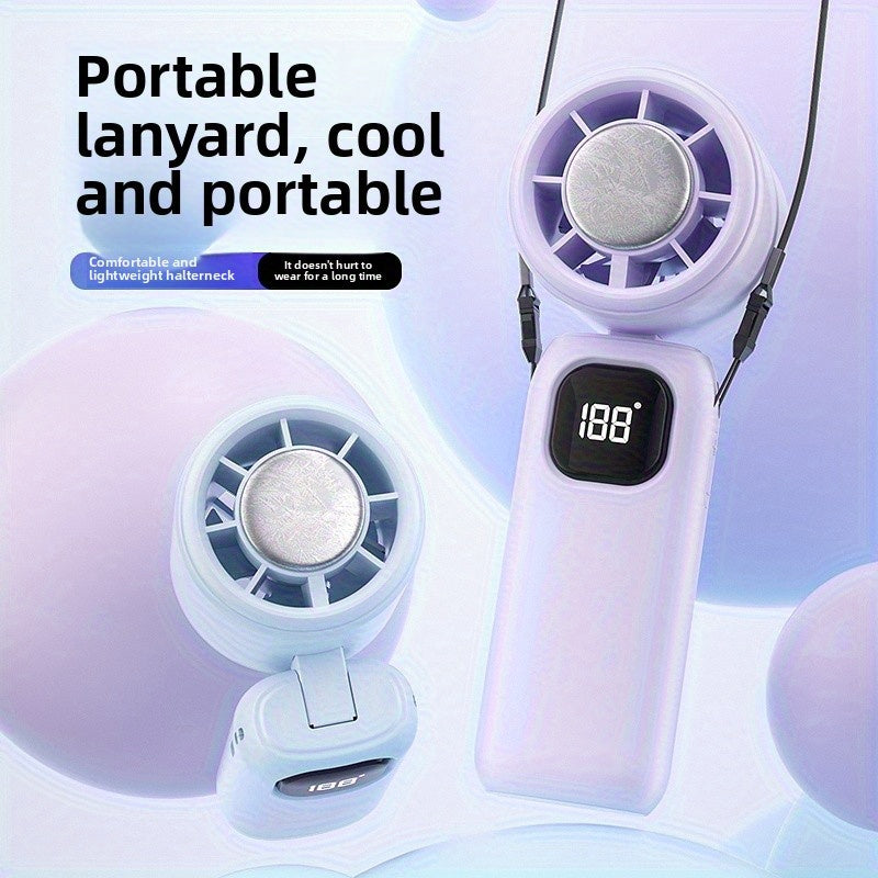 1pc of The 2025 New Model Handheld High-Speed Turbo Fan, Portable, Foldable