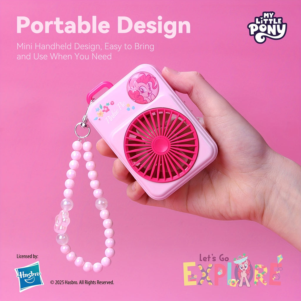 My Little Pony Portable Mini Fan with USB, 3-speed Adjustable Wind Modes, Lightweight Design