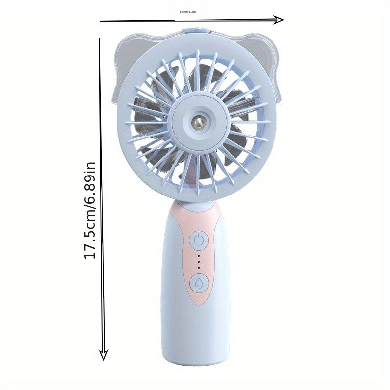 Handheld spray small fan, gift portable water replenishment and cooling electric fan