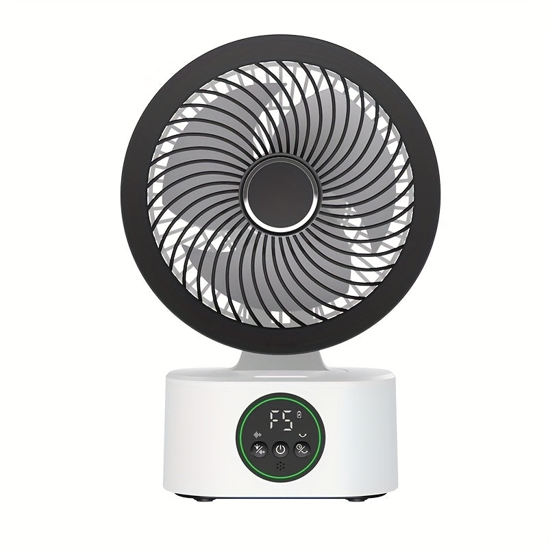 SENBOWE USB-Powered Large Wind Desktop Fan with Colorful LED Lights