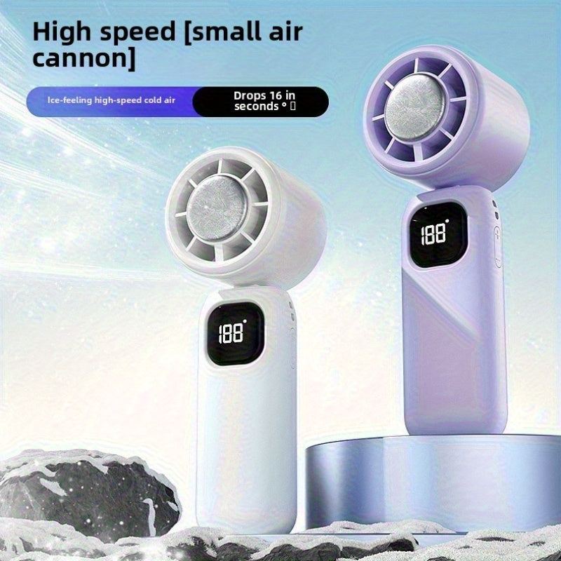 1pc of The 2025 New Model Handheld High-Speed Turbo Fan, Portable, Foldable