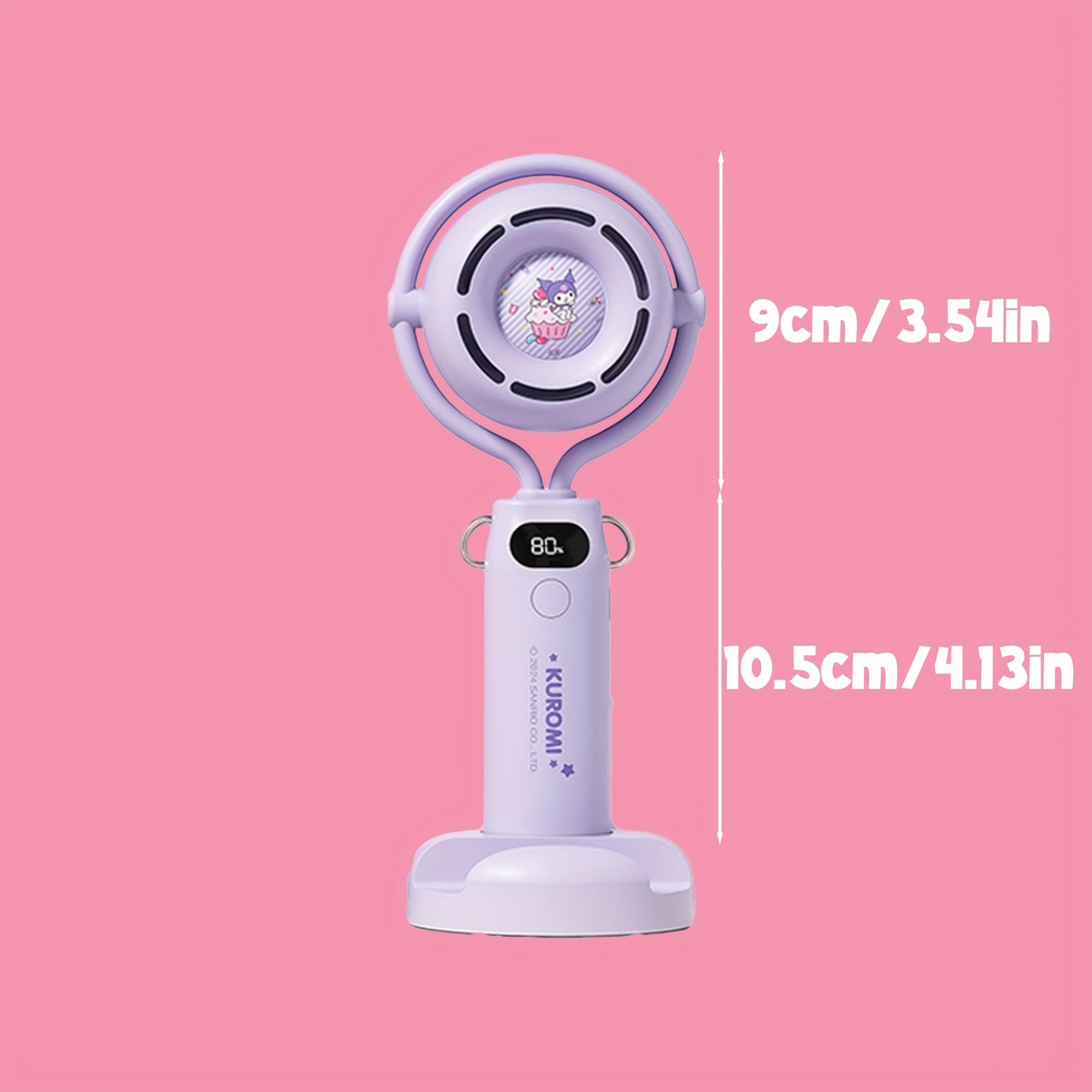 Sanrio Kuromi My Melody Pochacco Mini Handheld Fan - Cute Pink