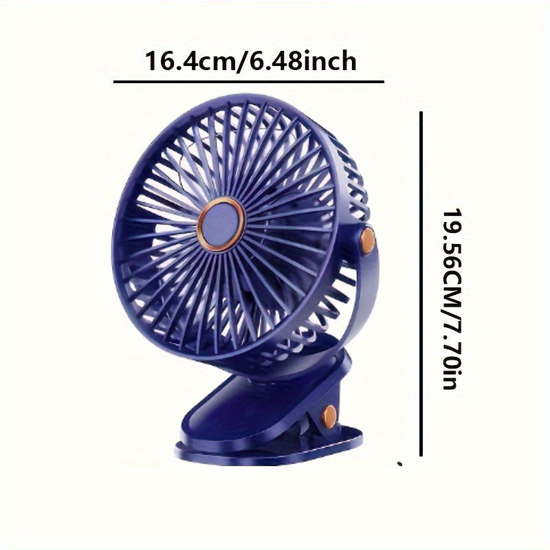Silent Portable Fan ABUDODO Silent Mini Portable Desk Fan | 4 Colors, USB Rechargeable