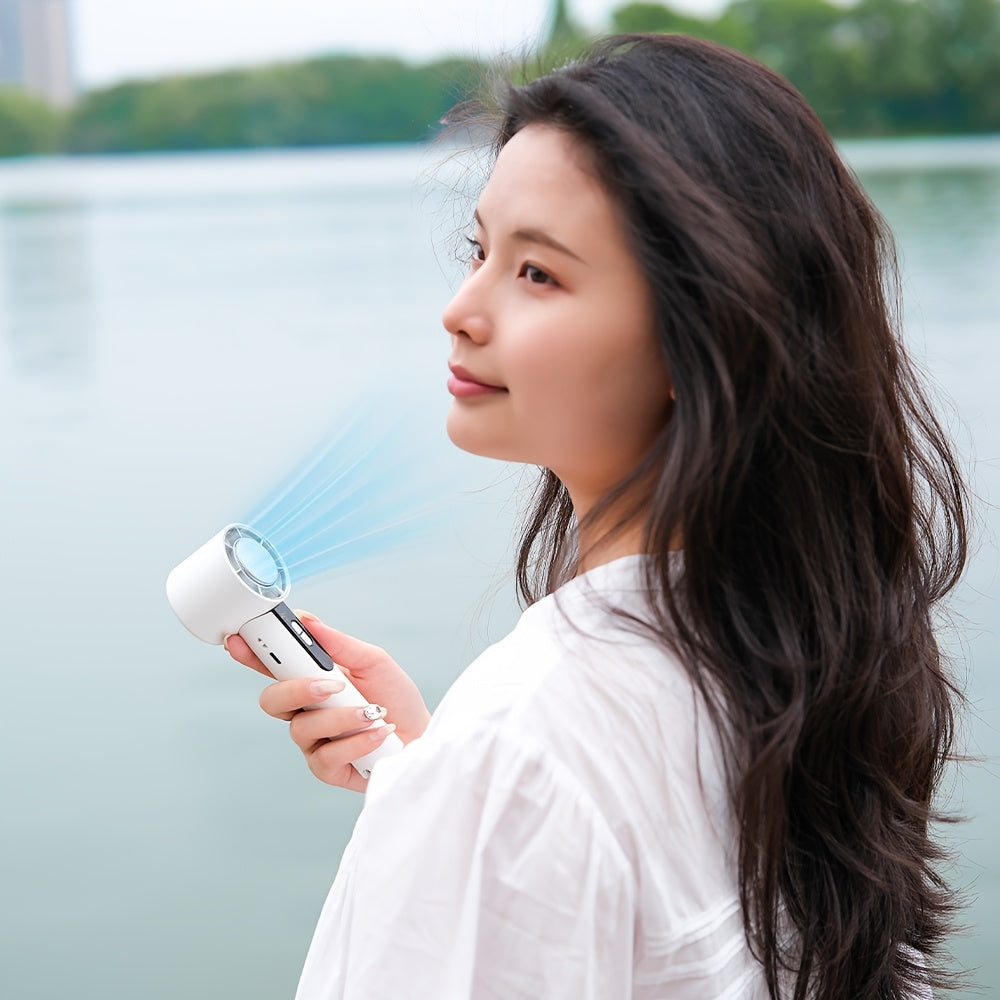 Portable Turbo Fan Compact, Lightweight Portable Turbo Fan with Ice Cooling Area