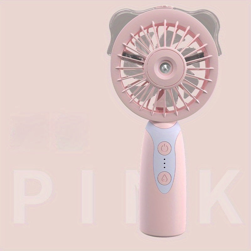 Handheld spray small fan, gift portable water replenishment and cooling electric fan