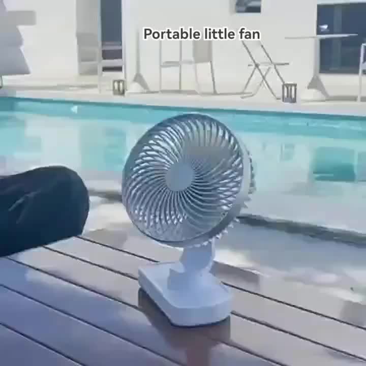 Portable Desk Fan Portable Oscillating Desk Fan | 4-Speed Control, USB Powered