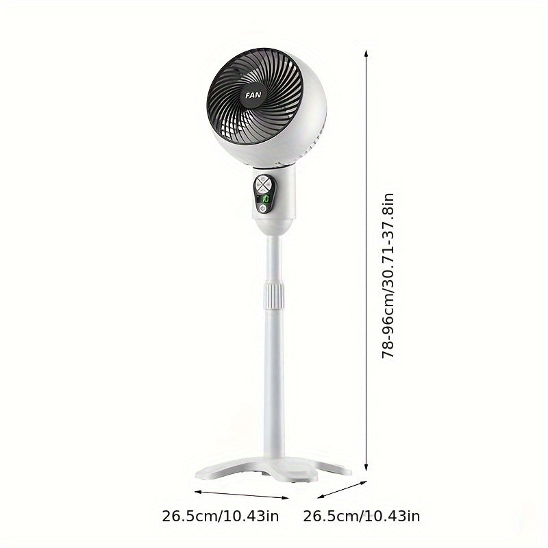 1pc Air Circulation Fan Floor Fan | USB Plug-in | Electric Fan | Circulating Fan | Vertical Electric Fan