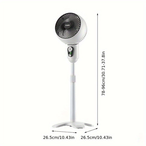 1pc Air Circulation Fan Floor Fan | USB Plug-in | Electric Fan | Circulating Fan | Vertical Electric Fan
