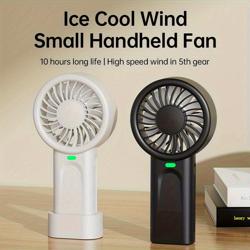4000mAh USB-Powered Portable Handheld Turbo Fan with Digital Display