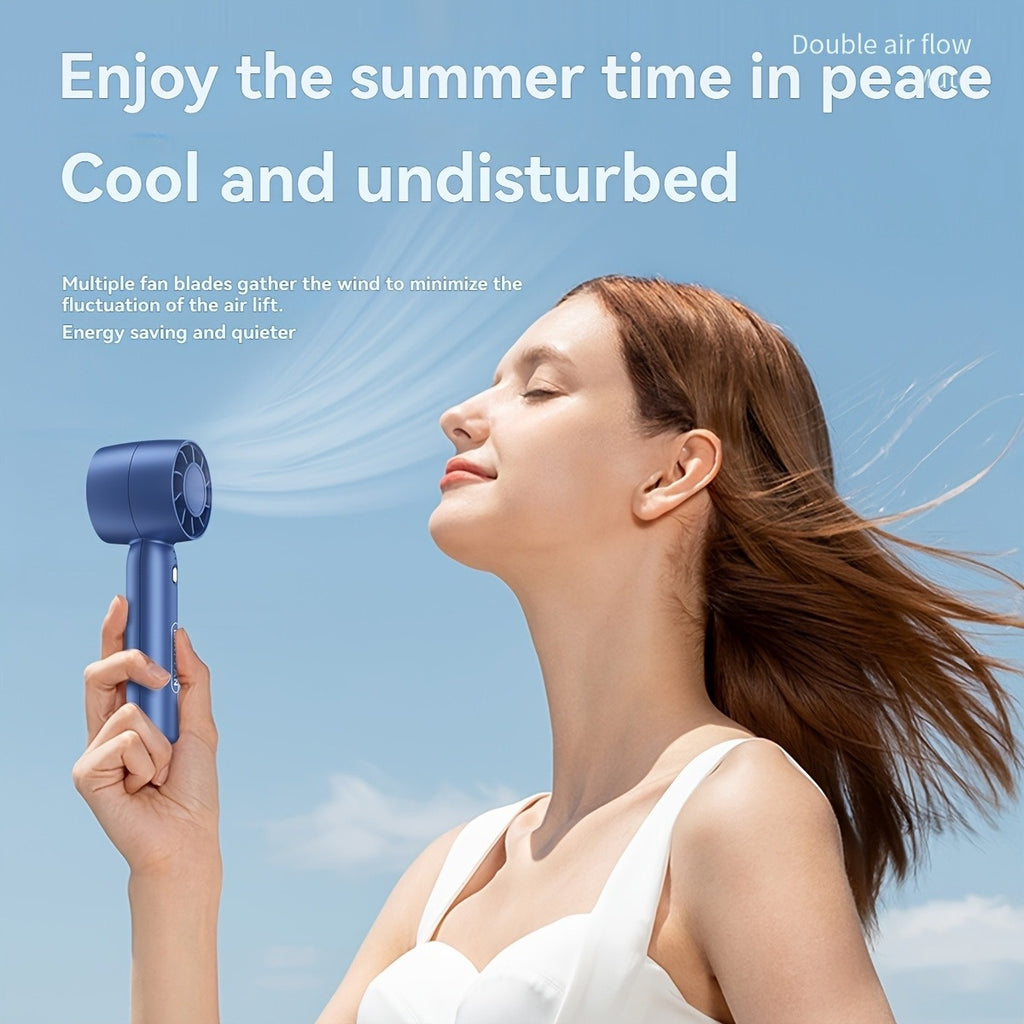 REAPP Portable Mini Handheld Fan - USB-Powered Personal Cooling Fan with Stand