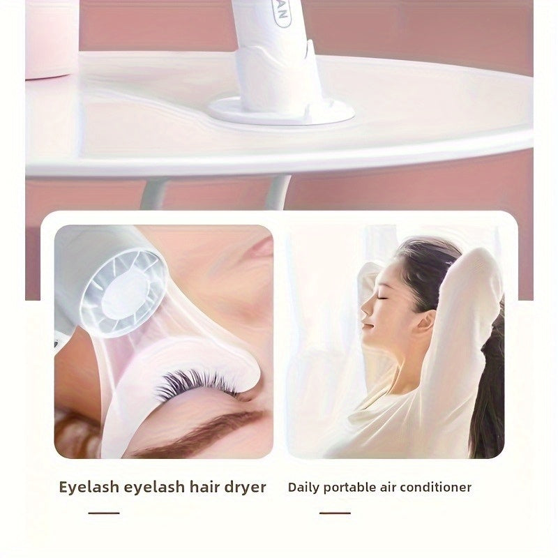 REAPP Portable Mini Handheld Fan - USB-Powered Personal Cooling Fan with Stand