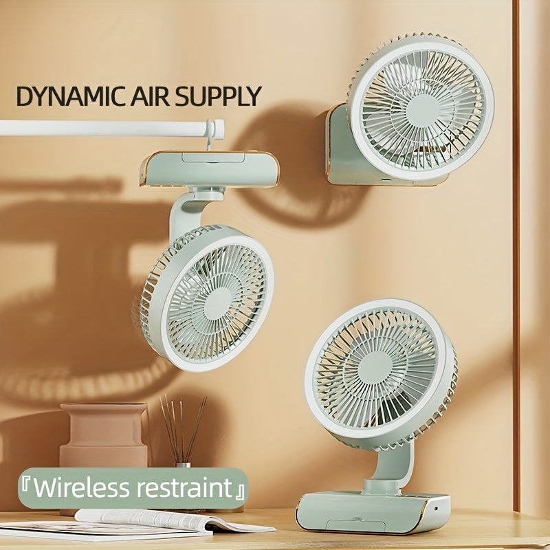 Sleek High-End Intelligent Desktop Fan with Multifunctional Lamp