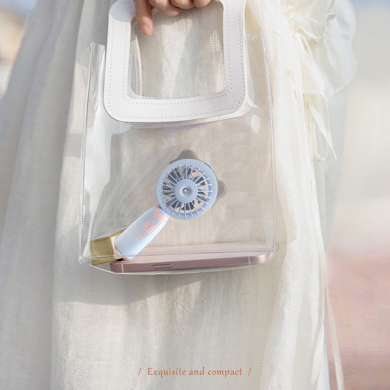 Handheld spray small fan, gift portable water replenishment and cooling electric fan